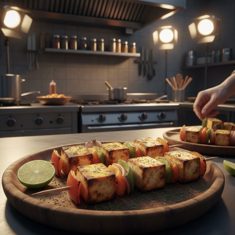 Paneer Tikka with a Golden ZAFF Finish